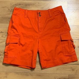 Vintage Red Ralph Lauren High Waisted Cargo Shorts